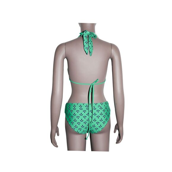 Vintage Delias Y2K Two Piece Bikini Swim Set Halter Bathing Suit - Picture 2 of 4